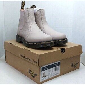 Dr. Martens Women's 2976 Virginia Leather Chelsea Ankle Boots Vintage Taupe US 8
